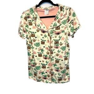 Munki Munki Slumber Grogu Baby Yoda PJ top Sz S